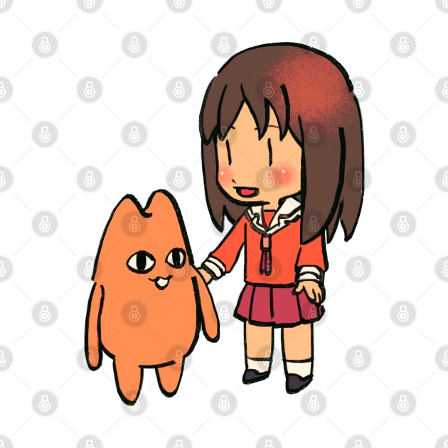 I draw chibi osaka and chiyo chan's dad (front ver.) / azumanga daioh by mudwizard