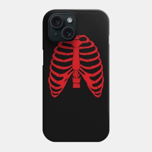 Red Skeleton Ribs Phone Case