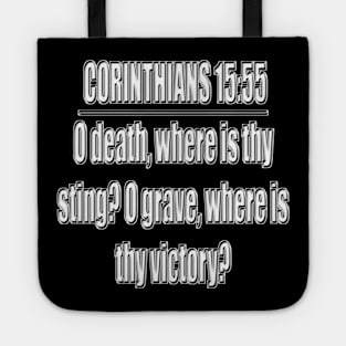 Bible Verse 1 Corinthians 15:55 Tote