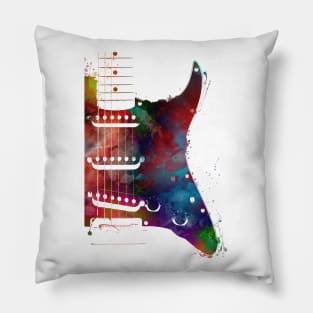 guitar music art #guitar Pillow