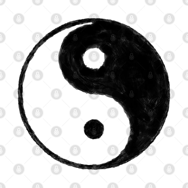 YING-YANG SYMBOL IN OIL by jcnenm