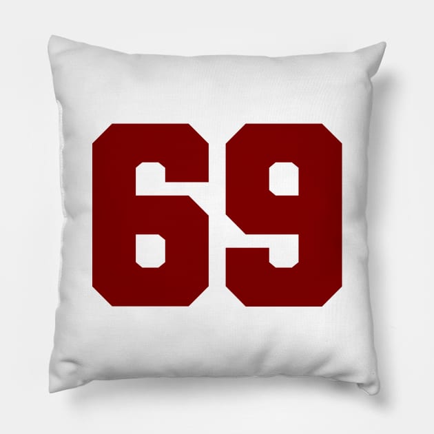 Sixty Nine Pillow by colorsplash