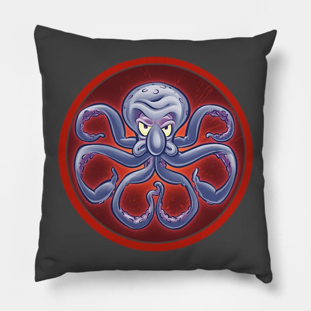 SquidHydra Pillow by majanation