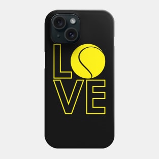 Love Tennis Ball Logo Design Phone Case