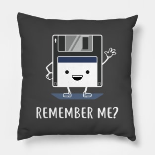 Floppy Disk Remember Me? Design Pillow