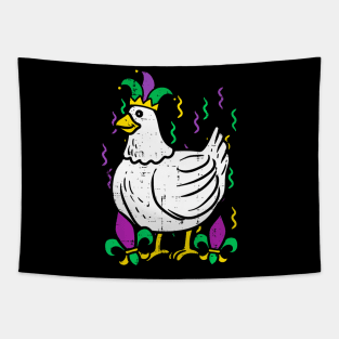 Mardi Gras Chicken  Outfit Farming Men Women Kids Tapestry