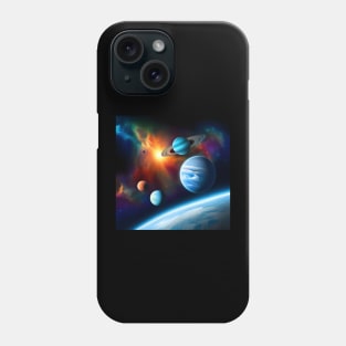 Galactic Dreams: Celestial Planets in Space Phone Case