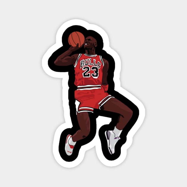 Michael Jordan Chicago Bulls Dunk Magnet by IveyEricssonArt