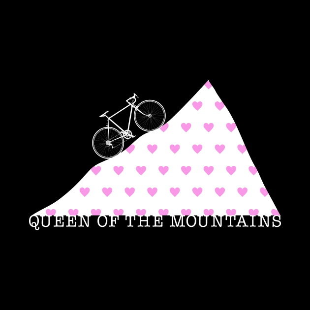 Cyclist Queen of the Mountains Climbing Love by Velo Donna