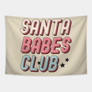 Santa Babes Club Tapestry