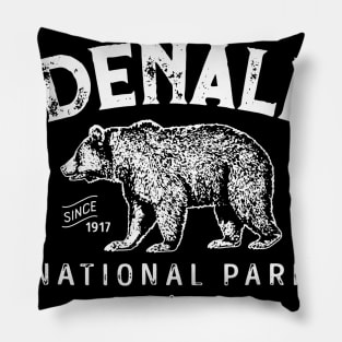 Denali National Park and Preserve Shirt US Alaska Vintage Pillow