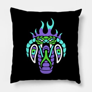 Snake cobra fire Pillow