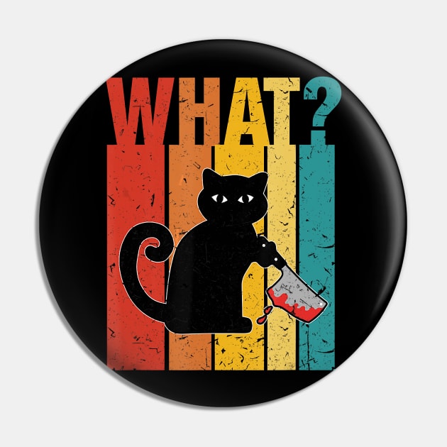 What murderous cat holding knife halloween costume gift Pin by Tianna Bahringer