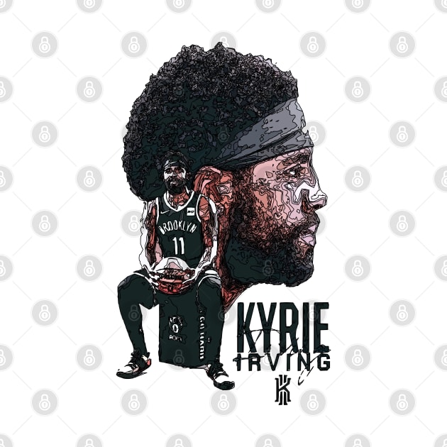 Kyrie Irving Basketball by Playful Creatives