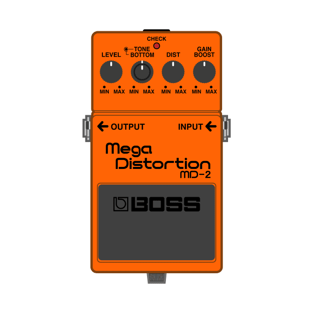 Boss MD-2 Mega Distortion Guitar Effect Pedal by conform