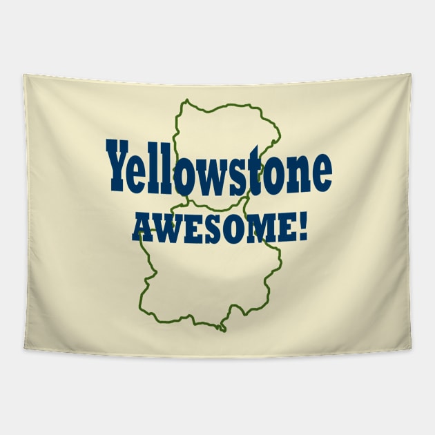 Yellowstone Awesome! Tapestry by MMcBuck