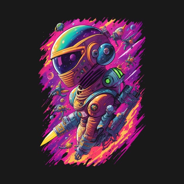 Space traveler color blast by Terror-Fi