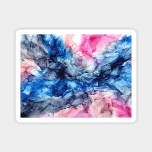 Soul Explosion - Original Abstract Fluid Art Painting Magnet