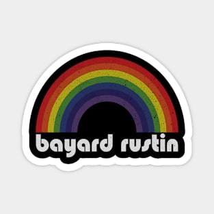 Bayard Rustin | Rainbow Vintage Magnet