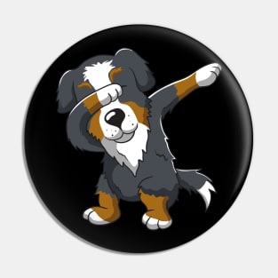 Cute Dabbing Bernese Mountain Dog Dab Dance Pin