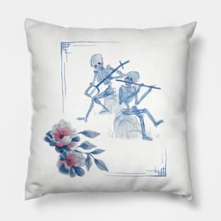 Skeleton Musicians Pillow