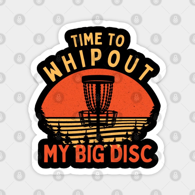 Old Disc gold Player Magnet by The WYLD Tribe