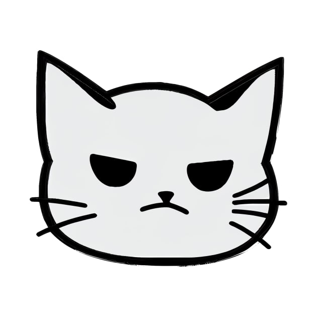 Minimalistic mean kitty by stkUA