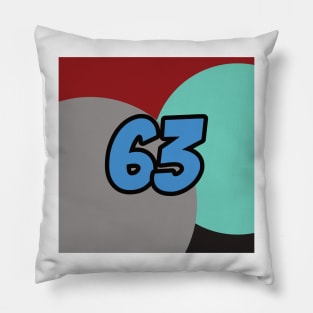 George Russell Coloured Circles - Driver Number Pillow