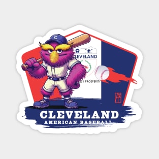 USA - American BASEBALL - Cleveland - Baseball mascot - Cleveland baseball Magnet