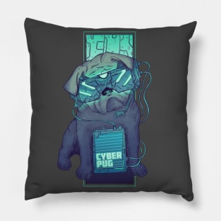 Cyber Pug Pillow