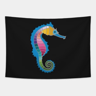 Rainbow Seahorse Tapestry