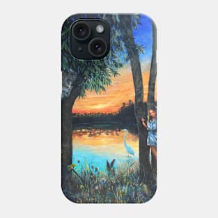 A wetland Faery's Secret Sunset Phone Case