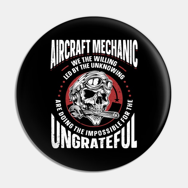 Aircraft Mechanic Aviation Airplane Mechanic Pin by IngeniousMerch