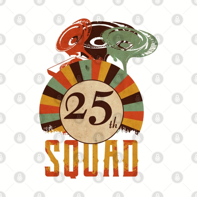 25th anniversary music squad, birthday gift vintage by Degiab