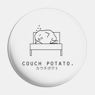 Couch Potato Minimalist/Simple Art Pin