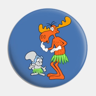 Rocky & Bullwinkle - Hawaii Pin