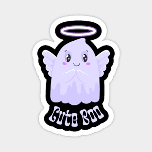 Cute Boo Angel - Heavenly Adorable Ghost Illustration Magnet