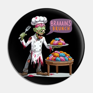 Chef zombie - Braaains Brunch Pin