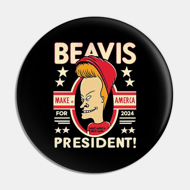 Beavis Pin by Shirt Stories