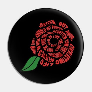 Rose from God Pin