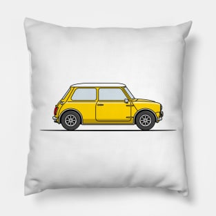 Classic Mini Cooper - Yellow Pillow