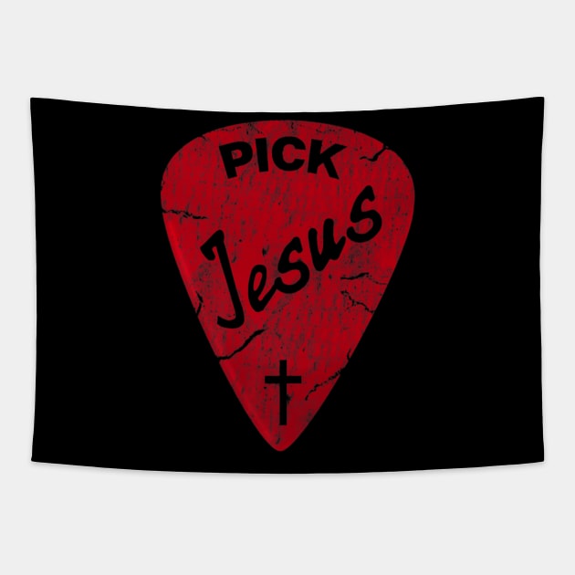 Pick Jesus Christ Tapestry by Makayla Sketch