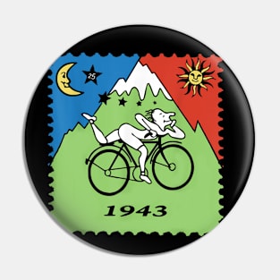 LSD Acid Hofmann Trip Bicycle Day 1943 Pin