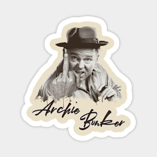 Archie Bunker // Photo Vintage Retro Look Fan Design Magnet