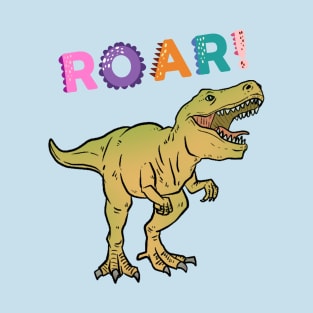 Roar dinosaur, funny dinosaur roar T-Shirt