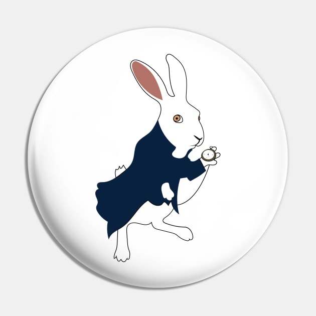 The White Rabbit Pin by InskiyStyle