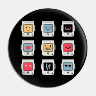 Robotic emojis Pin