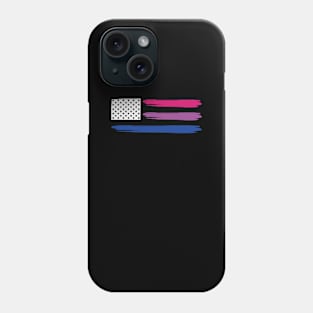 LGBTQ American Flag USA Progressive New Pride Bisexual Flag Phone Case