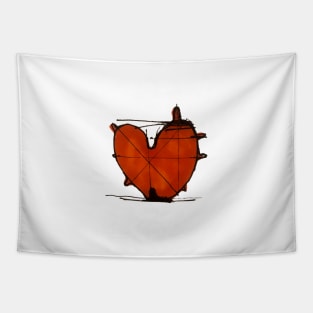 Red heart Tapestry