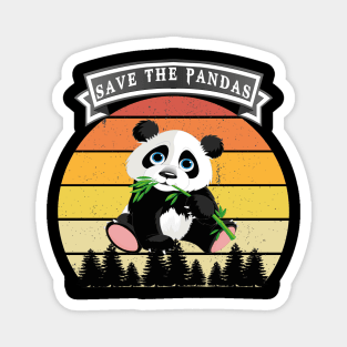 save the panda Magnet